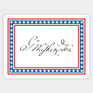 George Washington's signature Sticker